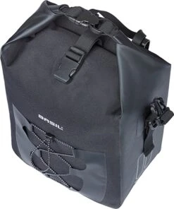 Basil Navigator Enkele Fietstas - M - 12-15 Liter - Waterdicht - Zwart -Winkel Voor Fietsbenodigdheden 1000x1200