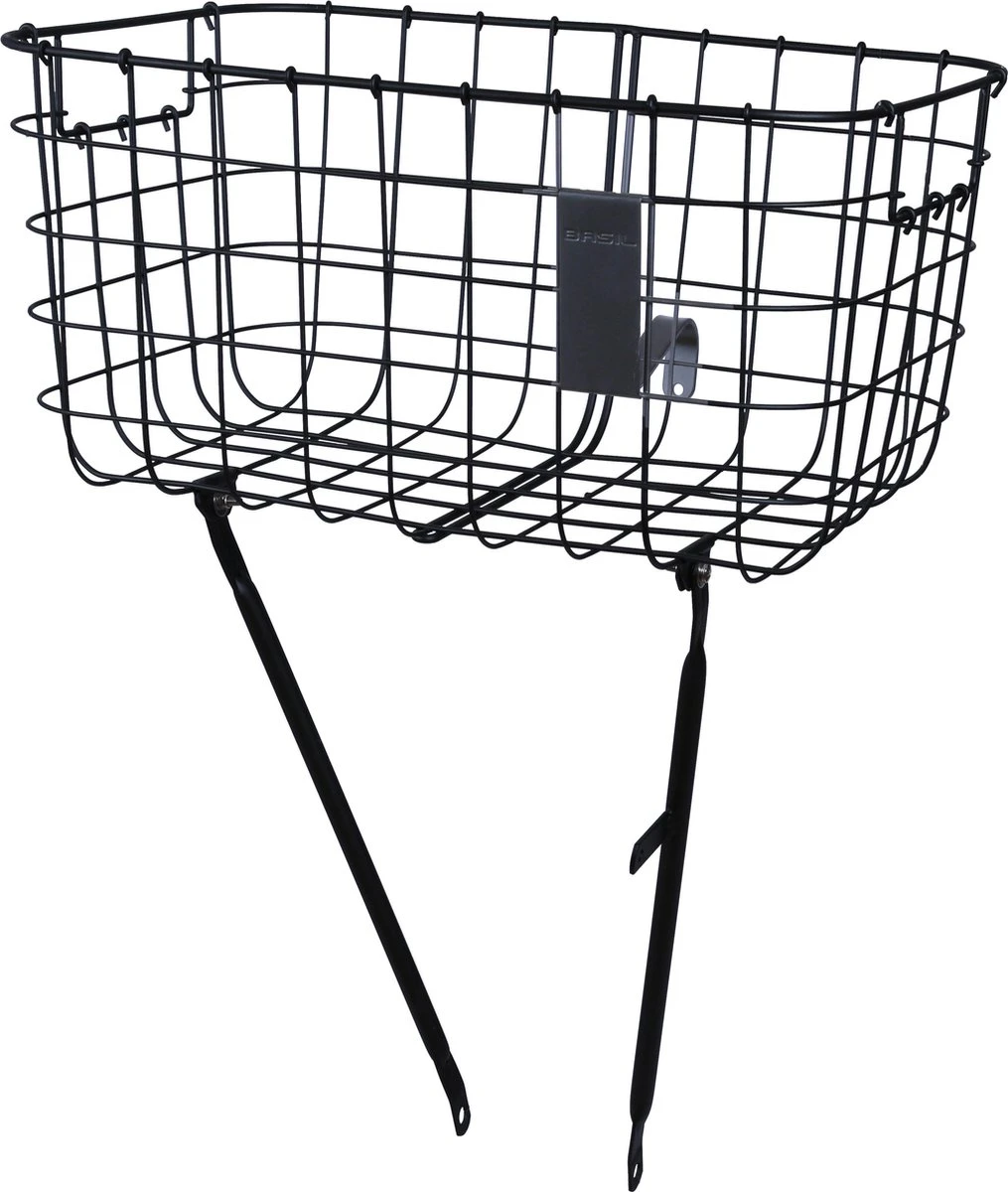 Basil Robin Fietsmand - Voor - Inclusief Bevestigingsmateriaal - Zwart 3 Basil Robin Fietsmand - Voor - Inclusief Bevestigingsmateriaal - Zwart