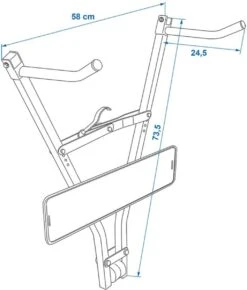 PROPLUS Pro Plus Fietsdrager - Trekhaak - Klick Fast II Met Kentekenplaathouder - Maximale Belasting 30 Kilo -Winkel Voor Fietsbenodigdheden 1021x1200