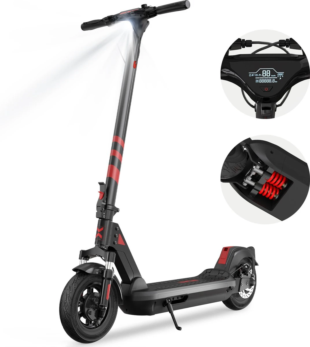 Elektrische Step RCB R10X – Electric Scooter – Opvouwbare E-step – 10 Inch - 11,4Ah – Max 25 Km/u – Max 130 Kg – Met App & Nederlandse Handleiding 3 Elektrische Step RCB R10X – Electric Scooter – Opvouwbare E-step – 10 Inch - 11,4Ah – Max 25 Km/u – Max 130 Kg – Met App & Nederlandse Handleiding
