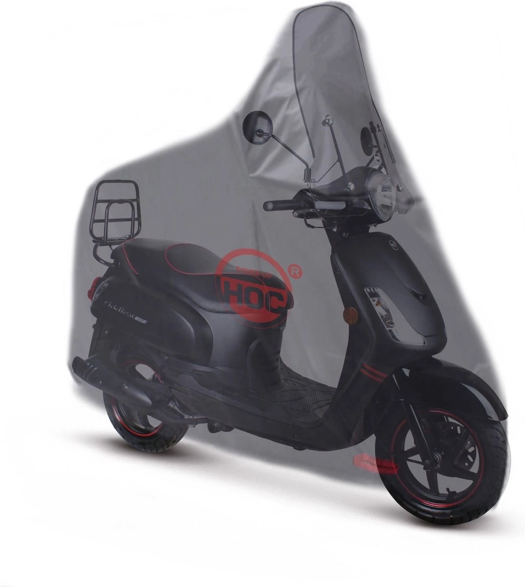 CUHOC Scooterhoes Voor De Sym Fiddle 2 & 3 (Met Hoog Windscherm) Stofvrij / Ademend / Waterdicht Redlabel 7 CUHOC Scooterhoes Voor De Sym Fiddle 2 & 3 (Met Hoog Windscherm) Stofvrij / Ademend / Waterdicht Redlabel - Afbeelding 5