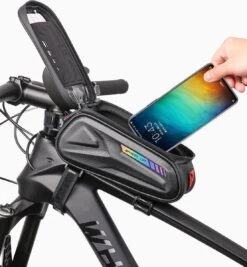 Merkloos Waterdichte Fietstas Stuur Racefiets/Mountainbike Met Smartphonehouder -Winkel Voor Fietsbenodigdheden 1110x1200 3