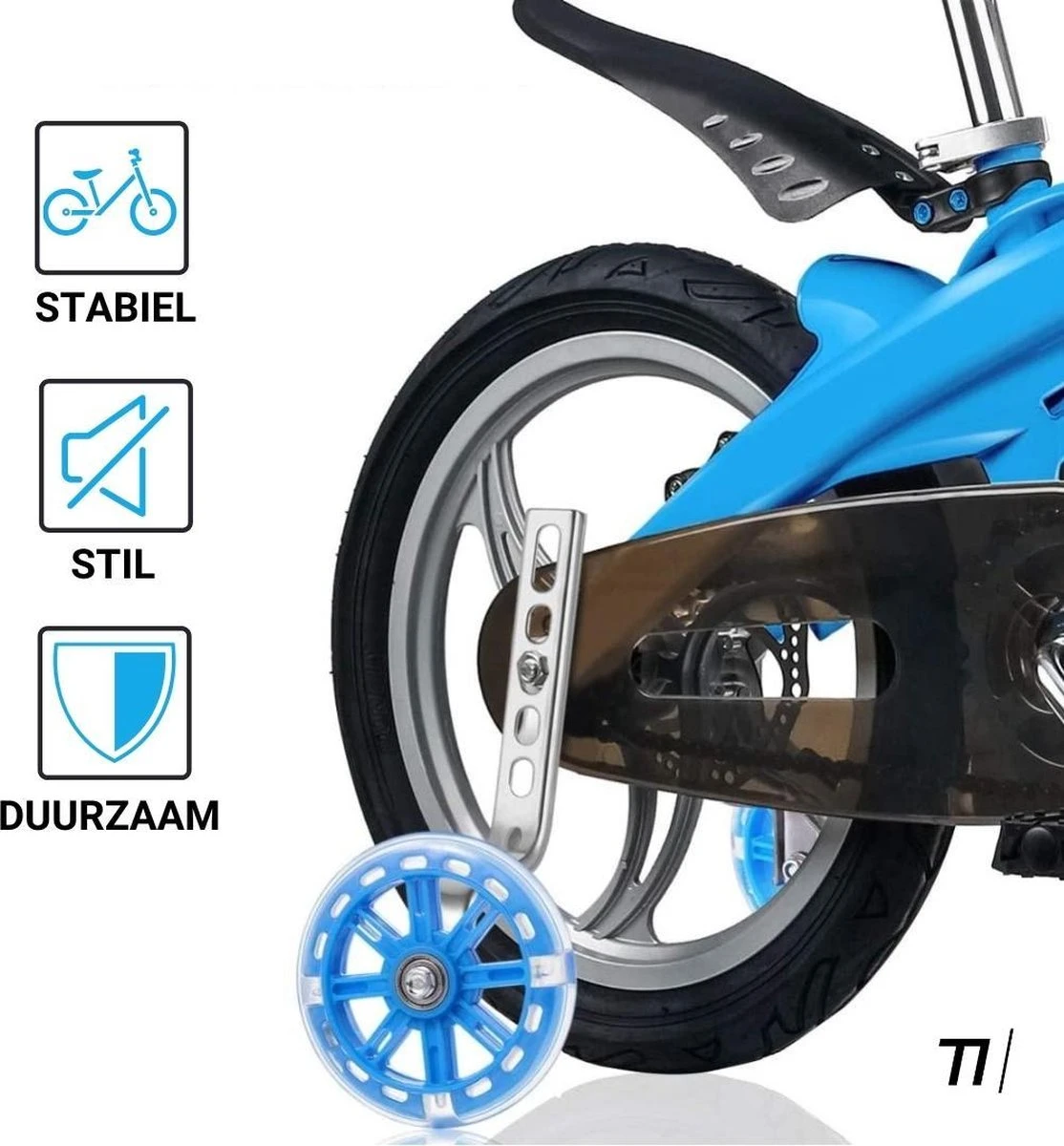 TIKKENS® Zijwieltjes - 12-20 Inch - LED Lichtjes - Zijwieltjes Voor Kinderfiets - Zwart - 12 Inch/14 Inch/16 Inch/18 Inch/20 Inch - Zijwielen - Kinderfietsaccessoires 6 TIKKENS® Zijwieltjes - 12-20 Inch - LED Lichtjes - Zijwieltjes Voor Kinderfiets - Zwart - 12 Inch/14 Inch/16 Inch/18 Inch/20 Inch - Zijwielen - Kinderfietsaccessoires - Afbeelding 4