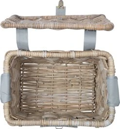 Basil Denton Fietsmand M - Voor - Rotan - Grijs - Medium -Winkel Voor Fietsbenodigdheden 1124x1200