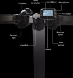 * SUPERDEAL * Techno LITE - Elektrische Step - Super Lichtgewicht - 23 Km/u - 3 Rijstanden - Opvouwbaar - Met LED Verlichting Voor & Achter - Zwart -Winkel Voor Fietsbenodigdheden 1125x1200 5
