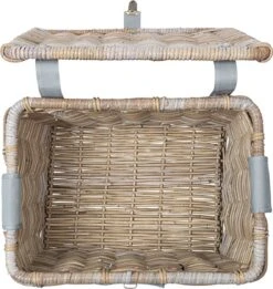 Basil Denton Fietsmand L - Voor - Rotan - Grijs - Large -Winkel Voor Fietsbenodigdheden 1136x1200