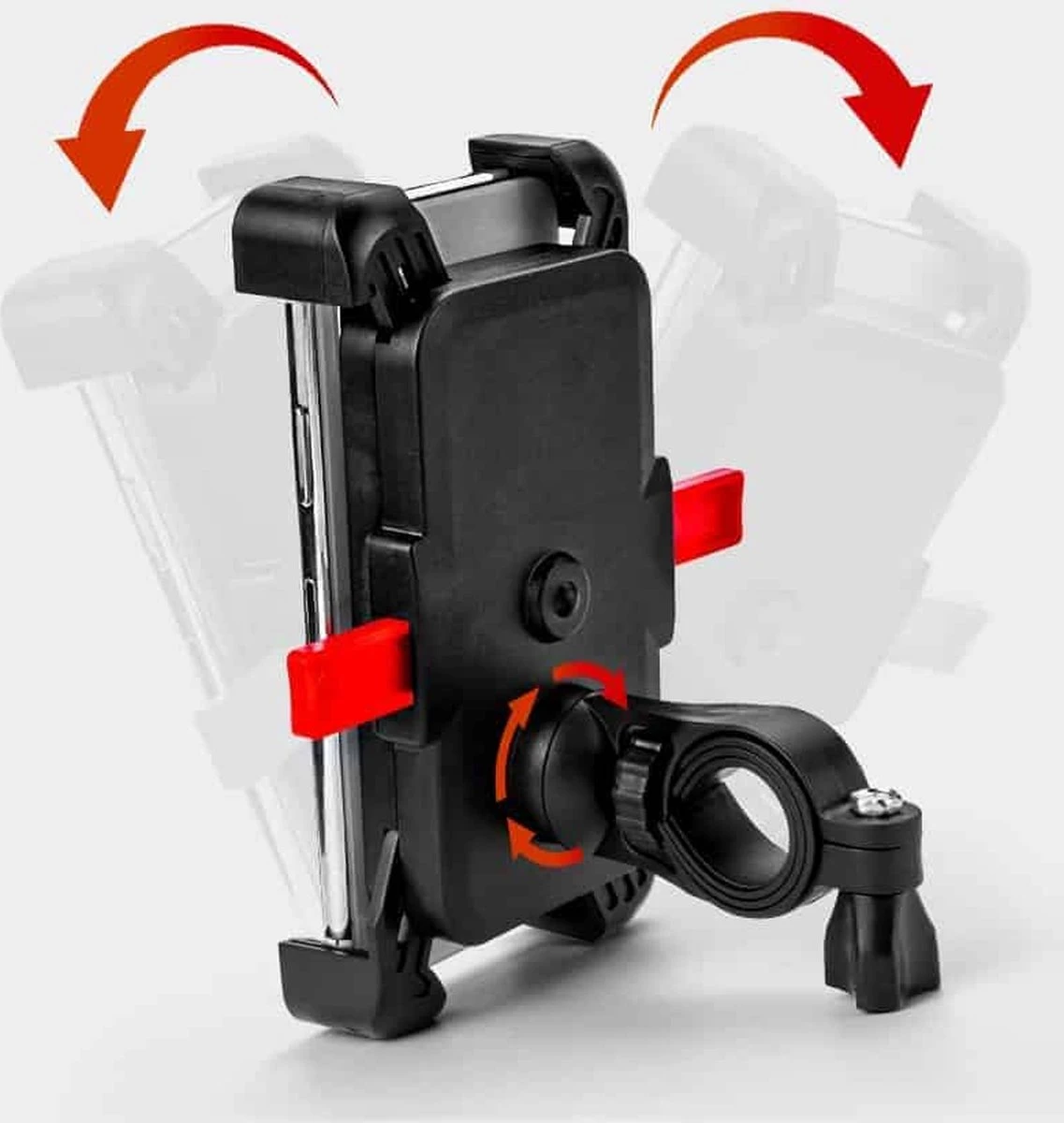 XL Universeel Telefoonhouder Voor Fiets En Motor - 360 Draaibaar - Tot 6.8 Inch 12 XL Universeel Telefoonhouder Voor Fiets En Motor - 360 Draaibaar - Tot 6.8 Inch - Afbeelding 10