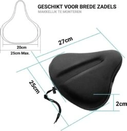 Smilegoods® Gel Zadelhoes Fiets 3D - Zadeldek - Zadelhoes Waterdicht - Zadeldek Fiets - Universeel Brede Zadels - Veiligheidsreflector Voor In Het Donker -Winkel Voor Fietsbenodigdheden 1162x1200 1