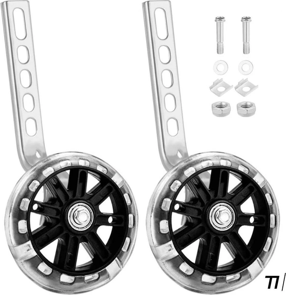 TIKKENS® Zijwieltjes - 12-20 Inch - LED Lichtjes - Zijwieltjes Voor Kinderfiets - Zwart - 12 Inch/14 Inch/16 Inch/18 Inch/20 Inch - Zijwielen - Kinderfietsaccessoires 3 TIKKENS® Zijwieltjes - 12-20 Inch - LED Lichtjes - Zijwieltjes Voor Kinderfiets - Zwart - 12 Inch/14 Inch/16 Inch/18 Inch/20 Inch - Zijwielen - Kinderfietsaccessoires