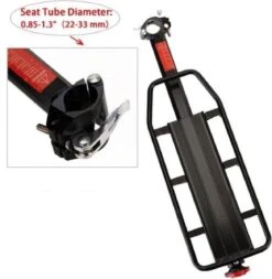 Merkloos Bagagedrager Fiets - Bagagerek Met Zadelpenbevestiging - Aluminium - Zwart - Geschikt Voor Mountainbike & Racefiets -Winkel Voor Fietsbenodigdheden 1170x1200 4