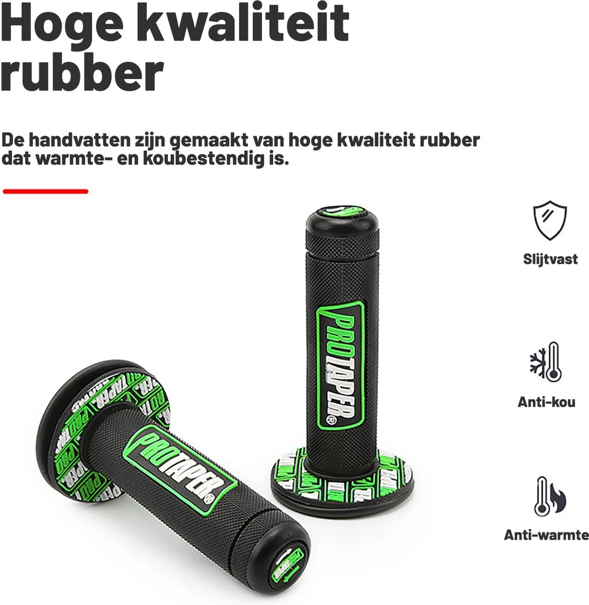 Handvatten ProTaper - Zwart/Rood - Scooter & Motor Accessoires - Universeel - Piaggio & Vespa & Motor Handvaten 5 Handvatten ProTaper - Zwart/Rood - Scooter & Motor Accessoires - Universeel - Piaggio & Vespa & Motor Handvaten - Afbeelding 3