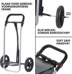 Shoppingcruiser 2 In 1 Boodschappentrolley Voor Achter De Fiets - Fietskar - Robuuste Boodschappenwagen - Allround Bagagekar -Winkel Voor Fietsbenodigdheden 1181x1200 3