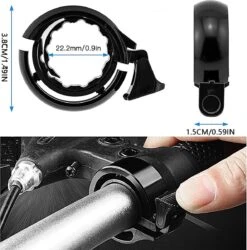 Fietsbel Voor 22mm Stuur - Mini Onzichtbare Bel - Voor MTB En Racefiets - Zwart -Winkel Voor Fietsbenodigdheden 1184x1200 5
