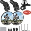 Zacro 2 Pack Fietsspiegel Ebike- Fietsbel- Veiligheidsspiegel- 360° Verstelbare En Draaibare Fietsspiegel– Universeel- Zwart -Winkel Voor Fietsbenodigdheden 1185x1200 3