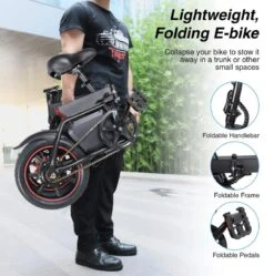 Windgoo B3 Elektrische Fiets Step Met Trapondersteuning - Zwart - 25 Km Per Uur - 350W - Geen Trappers -Winkel Voor Fietsbenodigdheden 1189x1200