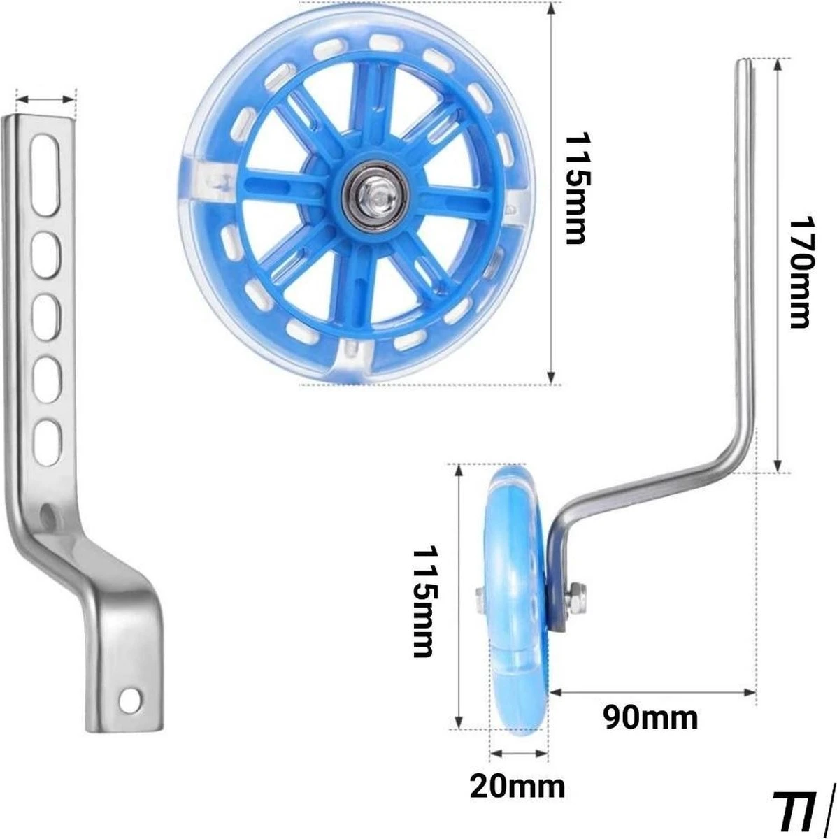 TIKKENS® Zijwieltjes - 12-20 Inch - LED Lichtjes - Zijwieltjes Voor Kinderfiets - Zwart - 12 Inch/14 Inch/16 Inch/18 Inch/20 Inch - Zijwielen - Kinderfietsaccessoires 10 TIKKENS® Zijwieltjes - 12-20 Inch - LED Lichtjes - Zijwieltjes Voor Kinderfiets - Zwart - 12 Inch/14 Inch/16 Inch/18 Inch/20 Inch - Zijwielen - Kinderfietsaccessoires - Afbeelding 8