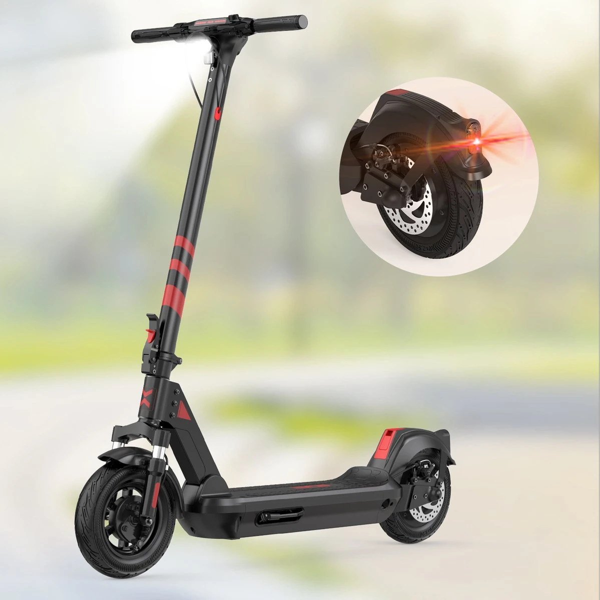 Elektrische Step RCB R10X – Electric Scooter – Opvouwbare E-step – 10 Inch - 11,4Ah – Max 25 Km/u – Max 130 Kg – Met App & Nederlandse Handleiding 7 Elektrische Step RCB R10X – Electric Scooter – Opvouwbare E-step – 10 Inch - 11,4Ah – Max 25 Km/u – Max 130 Kg – Met App & Nederlandse Handleiding - Afbeelding 5