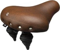 Selle Comfort Fietszadel Drifter - Bruin - Met Zwarte Hangveren -Winkel Voor Fietsbenodigdheden 1200x1010 5