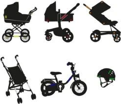 Reflecterende Veiligheids Stickers - Wit/zilver - Reflectie Tape Voor In Het Verkeer - Maak Wandelwagens, Koffers, Buggy's, Skelters, Helms, Fietsen Etc Goed Zichtbaar In Het Donker. -Winkel Voor Fietsbenodigdheden 1200x1034 4