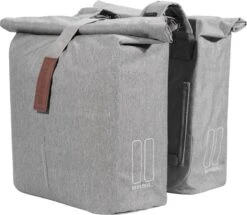 Basil City Dubbele Fietstas - Grijs Melee - 32 Liter -Winkel Voor Fietsbenodigdheden 1200x1044 1