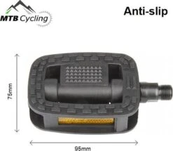 Fiets Pedalen - Anti Slip - Trappers Voor Fiets Met Reflector - 14.2mm Schroefdraad - 9/16 Inch -Zwart -Winkel Voor Fietsbenodigdheden 1200x1046 6