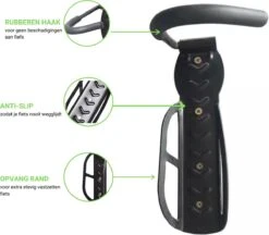 Merkloos Fiets Ophangsysteem -fietshaak- Muurbeugel Fiets- Ophangbeugel Fiets-Fietsbeugel Muur- Geschikt Voor Mountainbikes En Racefietsen- Max 30 Kg- Incl. Montagemateriaal Met Potlood- Geschikt Voor Stevige/gladde Muur -Winkel Voor Fietsbenodigdheden 1200x1051 4