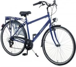 Amigo Moves - Stadsfiets 28 Inch - Herenfiets Met 6 Versnellingen - Matblauw -Winkel Voor Fietsbenodigdheden 1200x1061