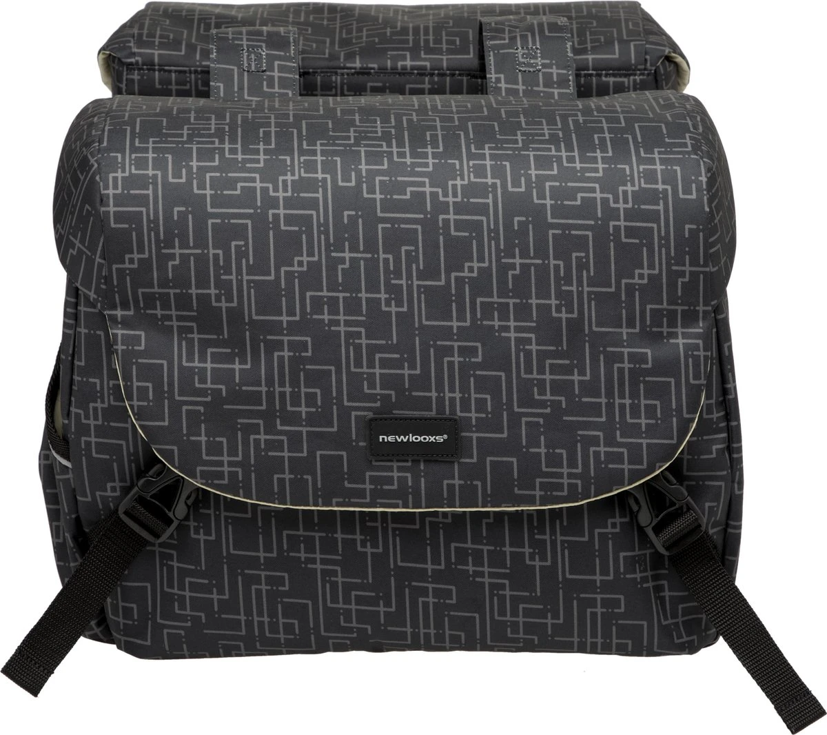 New Looxs Ivy Mondi Joy Dubbele Fietstas MIK - 38 Liter - Zwart 11 New Looxs Ivy Mondi Joy Dubbele Fietstas MIK - 38 Liter - Zwart - Afbeelding 9