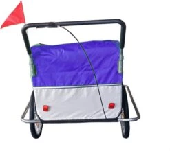 Fietskar Kind - Fietsaanhanger - Met Schokbreker - Blauw -Winkel Voor Fietsbenodigdheden 1200x1068