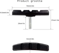 2 Set Universele Rubberen Fiets V Remblokken Set - 2 Paar – 4Stuks – 70mm | Rubber Remblokjes | Fietsen Remblok | Remblokkenset | Remblokset Geschikt Voor Mountainbike, Stadsfiets, Vouwfiets En Tourfiets -Winkel Voor Fietsbenodigdheden 1200x1068 3