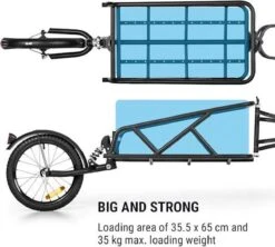 Klarfit Follower Fietsaanhanger Set - Fietskar 16" Luchtband - Aanhangwagen 35 Kg Belastbaarheid - Transporttas 120 Liter 20 Klarfit Follower Fietsaanhanger Set - Fietskar 16" Luchtband - Aanhangwagen 35 Kg Belastbaarheid - Transporttas 120 Liter -Winkel Voor Fietsbenodigdheden 1200x1077 3