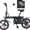 Merkloos Windgoo B20 PRO - E Bike - Elektrische Fiets - 16 Inch - 250W - 7.8Ah Batterij - Max. 25km/u - Zwart - Incl. GSM Houder