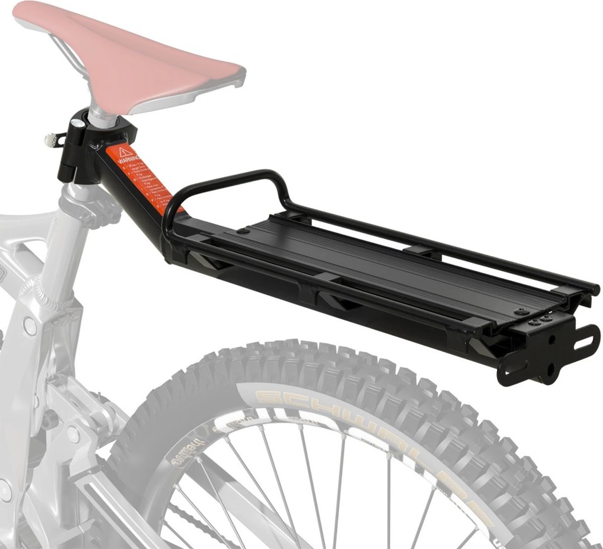 Merkloos Universele Fiets Bagagedrager - Voor Achterop Zadelpen Mountainbike/MTB/Racefiets - Achter Bagage Drager Rek - Met Quick Release Fietsframe Bevestiging - Bagagerek - Lichtgewicht Aluminium - Zwart 3 Merkloos Universele Fiets Bagagedrager - Voor Achterop Zadelpen Mountainbike/MTB/Racefiets - Achter Bagage Drager Rek - Met Quick Release Fietsframe Bevestiging - Bagagerek - Lichtgewicht Aluminium - Zwart