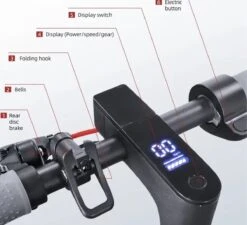 Comfort Inz - Long Range E Scooter - Elektrische Opvouwbare Step - 10.5Ah 350W - IOS Android Max. 31km/h -Winkel Voor Fietsbenodigdheden 1200x1092 6