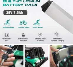 Merkloos Hitway 14F005 Elektrische Fiets E-bike | Opvouwbaar | 250W Motor | 7.5Ah | 16" | Zwart / Groen 24 Merkloos Hitway 14F005 Elektrische Fiets E-bike | Opvouwbaar | 250W Motor | 7.5Ah | 16" | Zwart / Groen -Winkel Voor Fietsbenodigdheden 1200x1111 3
