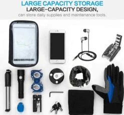 DUUTI XL Fiets Stuurtas Met Telefoonhouder & Kaarthouder - Afneembaar - Waterdicht -Winkel Voor Fietsbenodigdheden 1200x1116 2