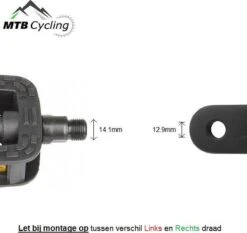 Fiets Pedalen - Anti Slip - Trappers Voor Fiets Met Reflector - 14.2mm Schroefdraad - 9/16 Inch -Zwart -Winkel Voor Fietsbenodigdheden 1200x1130 2