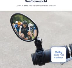 Merkloos Fietsspiegel - Set Van 2 - EBike Fiets Spiegel - Verstelbaar - Achteruitkijkspiegel Fiets - Links En Rechts - Extra Voordelig -Winkel Voor Fietsbenodigdheden 1200x1131 3