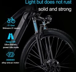 Elektrische Fiets Off-Road | E-Fietsen | Electric Mountain Bike | E-bike | 250W Motor | 26 Inch | Zwart BK7 -Winkel Voor Fietsbenodigdheden 1200x1134 2