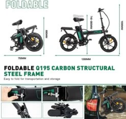 HITWAY Elektrische Fiets Voor, Stadsfietsen Opvouwbaar, E-BIKE, 7.5Ah Batterij, 250W Motor, Actieradius Tot 45 Km - BK5 -Winkel Voor Fietsbenodigdheden 1200x1138 1