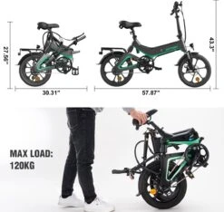 HITWAY Elektrische Fiets - Opvouwbare E-bike - 16 Inch-250W-2023 Model 18 HITWAY Elektrische Fiets - Opvouwbare E-bike - 16 Inch-250W-2023 Model -Winkel Voor Fietsbenodigdheden 1200x1138