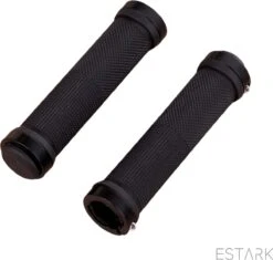 ESTARK® - Fietshandvatten - Lock-On - Handvatten - Universeel - Fiets – Mountainbike – Professioneel - Grips - Extra Grip – Fietshandvaten -Handvaten - Handig Te Monteren - Anti-slip – Fietsen – Stuur – Bikegrips – Lock-on Aanspanbaar - Zwart - LO-zw -Winkel Voor Fietsbenodigdheden 1200x1141 4