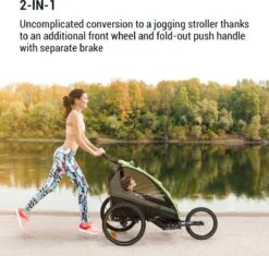 Klarfit Kiddy King Fietskar Voor Kinderen - Fietsaanhanger Voor 1 Tot 2 Kinderen Vanaf 12 Maanden - Joggerbuggy - Met Gaas En Regehoes - Inclusief Opbergruimte -Winkel Voor Fietsbenodigdheden 1200x1144 2