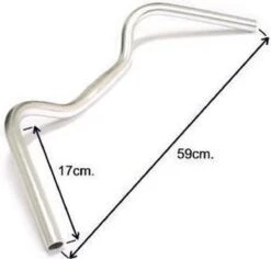 Ergotec Stuur Stadsfiets Stuttgart 22,2/ 590/ 25,4 Mm Zilver -Winkel Voor Fietsbenodigdheden 1200x1146 6