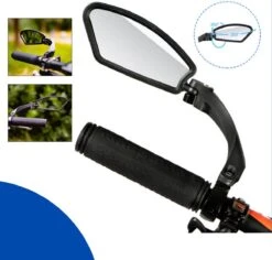 Fietsspiegel - Fietsspiegel Ebike - Links - Achteruitkijkspiegel - Fietsspiegel Op Stuur - Fiets Spiegel - Verstelbaar - Zwart - Stuurbevestiging - EJC Products -Winkel Voor Fietsbenodigdheden 1200x1147 5