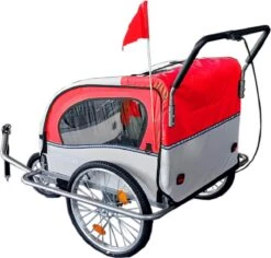 Fietskar Kind - Fietsaanhanger - Met Schokbreker - Rood -Winkel Voor Fietsbenodigdheden 1200x1148 2