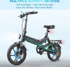 Merkloos Hitway 14F005 Elektrische Fiets E-bike | Opvouwbaar | 250W Motor | 7.5Ah | 16" | Zwart / Groen 26 Merkloos Hitway 14F005 Elektrische Fiets E-bike | Opvouwbaar | 250W Motor | 7.5Ah | 16" | Zwart / Groen -Winkel Voor Fietsbenodigdheden 1200x1148
