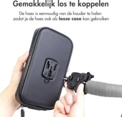 Accezz Telefoonhouder Fiets - GSM Houder Fiets - Telefoonhouder Fiets Waterdicht - 360° Rotatie - Universeel - Zwart -Winkel Voor Fietsbenodigdheden 1200x1148 4