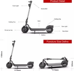 Suotu Elektrische Step M5 - 10 Inch Pro - E Scooter - 25 Km/u Speed 350W -Winkel Voor Fietsbenodigdheden 1200x1153 9
