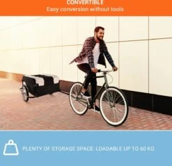 Mountee Rijwielaanhanger Trekker 130l 60kg Stalen Buis -Winkel Voor Fietsbenodigdheden 1200x1159 1